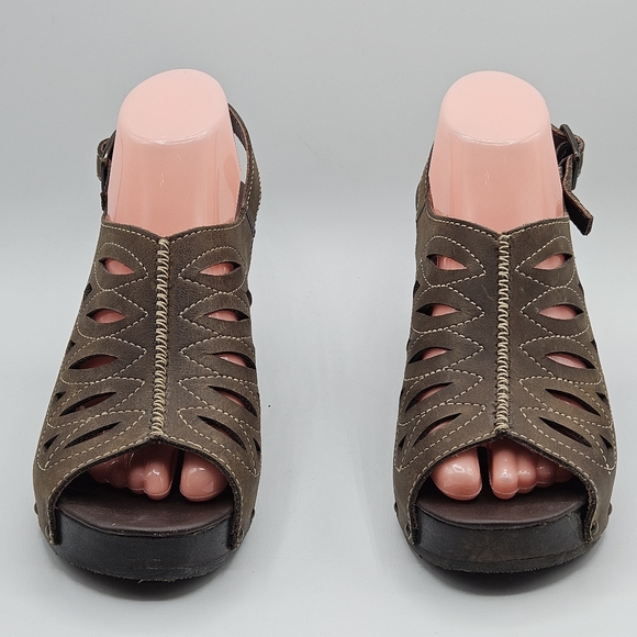 Dansko Rowena leather peep toe 3.75" heels size 41 US size 10.5/11 - Picture 12 of 16